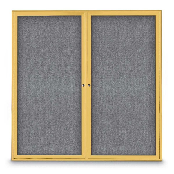 Sliding Door Indoor Enclosed Corkboard, 9